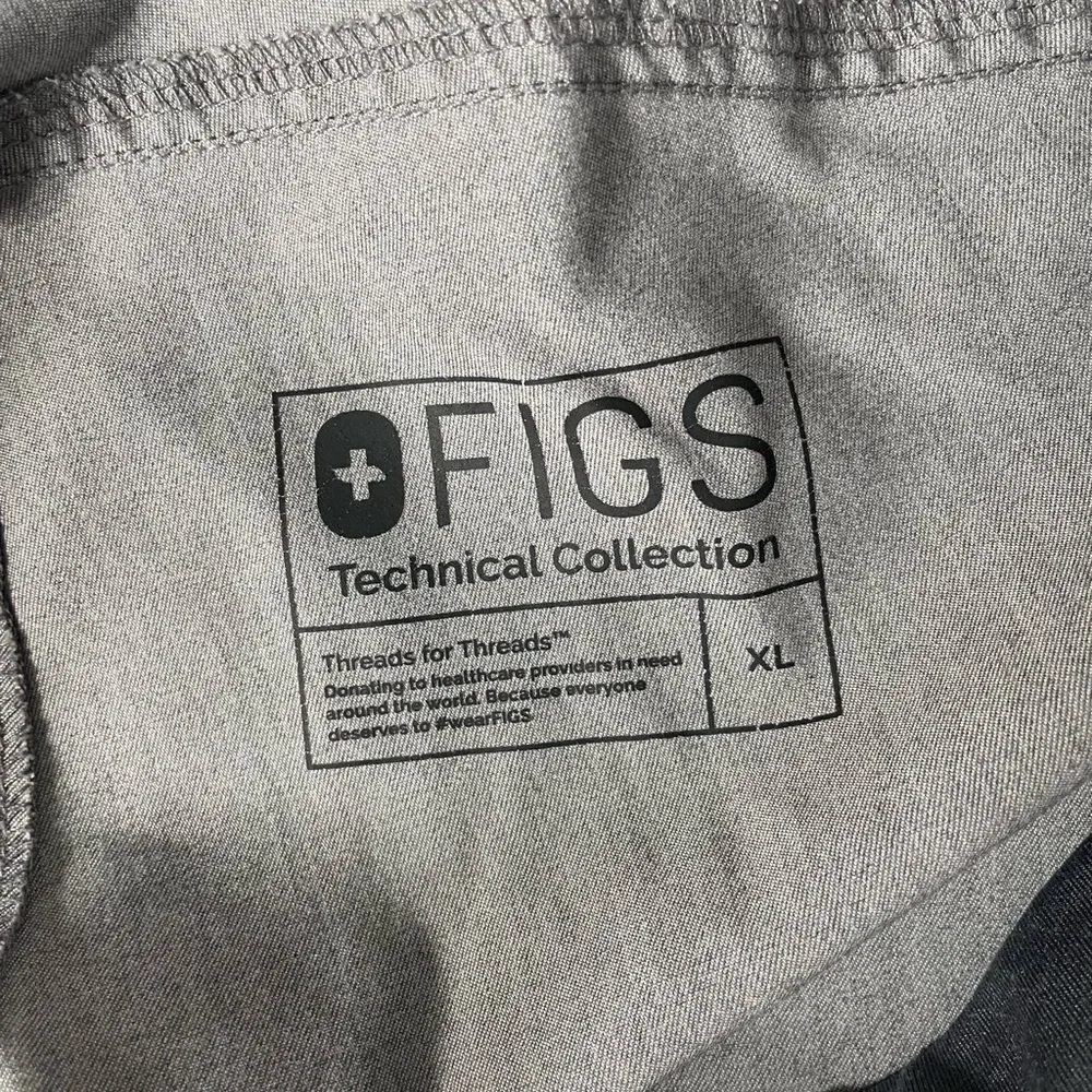 FIGS Technical Collection Grey Pants Size XL